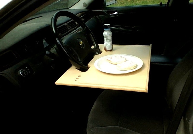 Wheeldesk Contractor Size (23 1/2" x 16 1/2") Pickup & Car Desk - Mobile Office -Steering Wheel Laptop Table - Automobile Desk - Multipurpose Workstation For Vehicles - Car Writing Table/ Eating Tray - Image 4